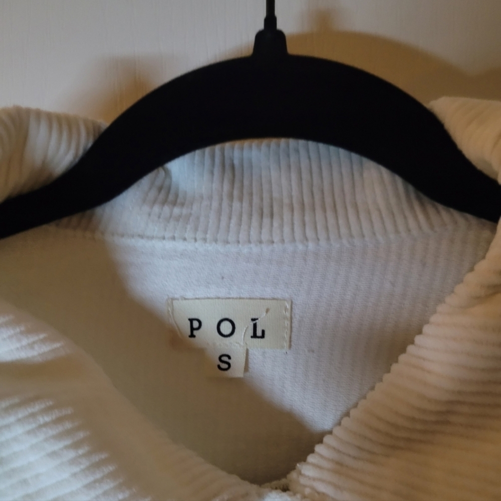 POL Patchwork Denim, Corduroy Jacket with Knit Sl… - image 11